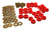 Energy Suspension Rr Spring Frame Shackle Kit - Red - 4.2127R