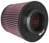 K&N Universal Clamp-On Air Filter 2.75in Flange ID x 5.875in Base OD x 4.5in Top OD x 5in Height - RU-5284