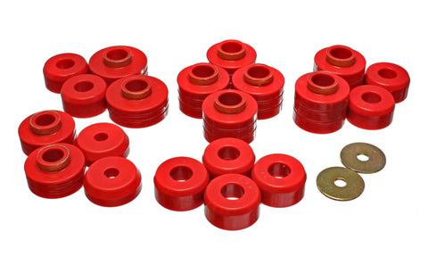 Energy Suspension 83-88 Ford Explorer/Bronco II 2WD / 84-90 Explorer/Bronco II 4WD Red Body Mount Se - 4.4105R