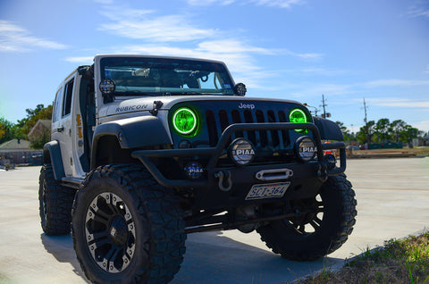 Oracle Jeep Wrangler 07-17 Halo Kit - ColorSHIFT w/ 2.0 Controller - 2665-333