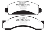 EBC 74-80 Chevrolet C30 (JB8) Yellowstuff Front Brake Pads - DP41241R
