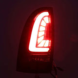 AlphaRex 05-15 Toyota Tacoma PRO-Series LED Tail Lights Red Smoke - 680040