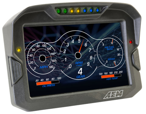 AEM CD-7 Non Logging Race Dash Carbon Fiber Digital Display (CAN Input Only) - 30-5700