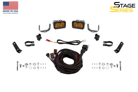 Diode Dynamics Stage Series 1 3/4 In Roll Bar Chase Light Kit SSC2 Pro - Yellow (Pair) - DD7737