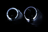 ANZO 2001-2005 Volkswagen Passat Projector Headlights w/ Halo Black - 121357