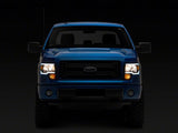 Raxiom 09-14 Ford F-150 Axial Series Headlights w/ LED Bar- Blk Housing (Clear Lens) - T566367