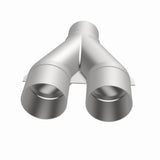 MagnaFlow Universal Trans Y-Pipe All SS 4inch (Dual) 3.5inch (Single) x 13inch (Overall) - 10800