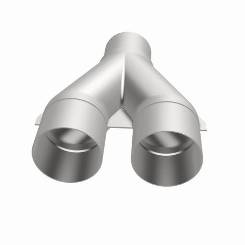 MagnaFlow Universal Trans Y-Pipe All SS 4inch (Dual) 3.5inch (Single) x 13inch (Overall) - 10800