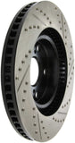 StopTech 07-09 Lexus ES 250/ES 300/ ES330/ES350 SportStop Slotted & Drilled Right Front Rotor - 127.44146R