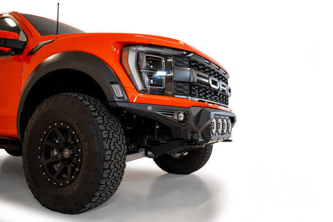 Addictive Desert Designs 2021+ Ford Raptor Bomber Front Bumper w/ 4 Rigid 360 6in Light Mounts - F210014110103