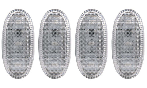 ANZO 2011-2016 Ford F-350 LED Fender Light Kit Clear 2pc Amber / 2pc Red - 861108