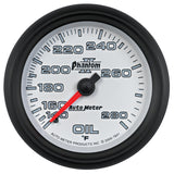 AutoMeter Gauge Oil Temp 2-5/8in. 140-280 Deg. F Mechanical Phantom II - 7841