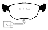 EBC 98-99 Ford Contour 2.5 SVT Yellowstuff Front Brake Pads - DP4956R