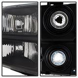 xTune GMC Sierra 07-13 Crystal Headlights Black HD-JH-GSIE07-AM-BK - 9034749