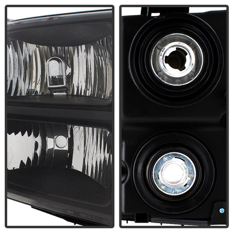 xTune GMC Sierra 07-13 Crystal Headlights Black HD-JH-GSIE07-AM-BK - 9034749