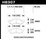 Hawk Super Duty Street Brake Pads - HB307P.795