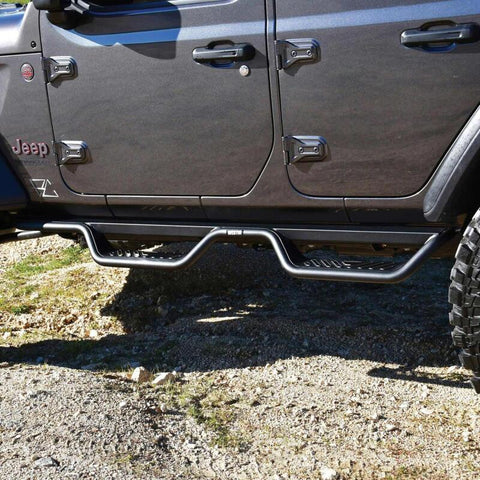 Westin 18-22 Jeep Wrangler JL Unlimited Outlaw Nerf Step Bars - Textured Black - 20-14065