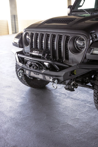 DV8 Offroad 07-18 Jeep Wrangler JK / 18-23 Wrangler JL / 20-23 Gladiator JT MTO Series Front Bumper - FBJL-12