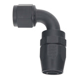 DeatschWerks 10AN Female Swivel 90-Degree Hose End CPE - Anodized Matte Black - 6-02-0811-B