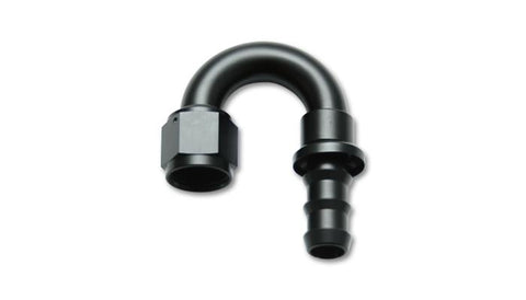 Vibrant -10AN Push-On 180 Deg Hose End Fitting - Aluminum - 22810