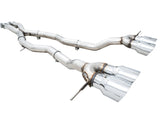 AWE Tuning Track Edition Cat-Back Exhaust for BMW G8X M3/M4 - Chrome Silver Tips - 3020-43482
