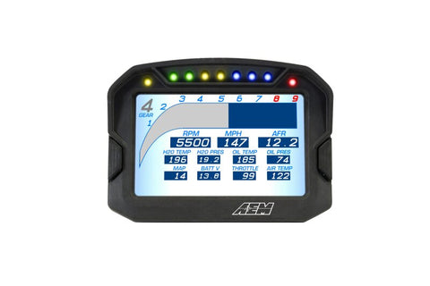 AEM CD-5G Carbon Digital Dash Display w/ Interal 10Hz GPS & Antenna - 30-5602