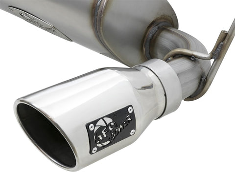 aFe Rebel Series 2.5in 409 SS Cat-Back Exhaust w/ Polished Tips 07+ Jeep Wrangler (JK) V6 3.6L/3.8L - 49-48062-P