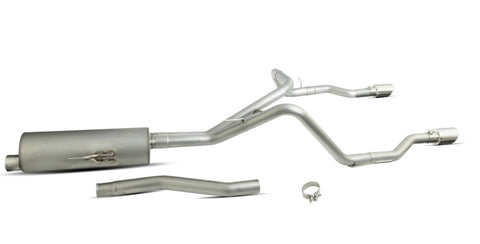 Gibson 20-22 Jeep Gladiator JT Rubicon 3.6L 3in/2.5in Cat-Back Dual Split Exhaust - Stainless - 617410