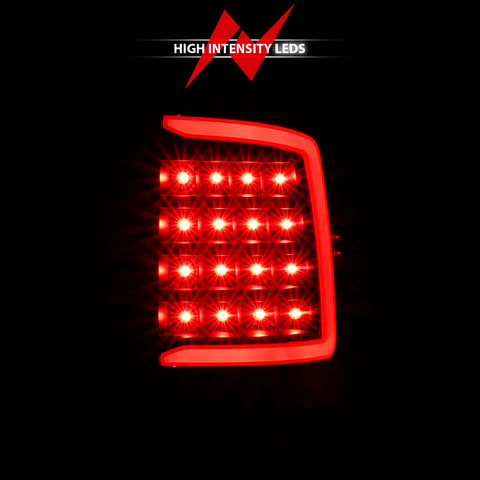 ANZO 2009-2018 Dodge Ram 1500 LED Taillight Plank Style Black w/Clear Lens - 311318