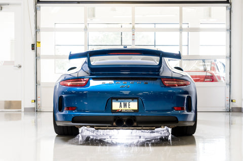 AWE Tuning Porsche 991 GT3 / RS SwitchPath Exhaust - Diamond Black Tips - 3025-33016