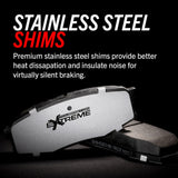 Power Stop 97-99 Acura CL Front Z26 Extreme Street Brake Pads w/Hardware - Z26-465