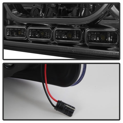 xTune Dodge Charger 06-10 1Pc LED Crystal Headlights Smoke HD-ON-DCH05-1PC-LED-SM - 5017642