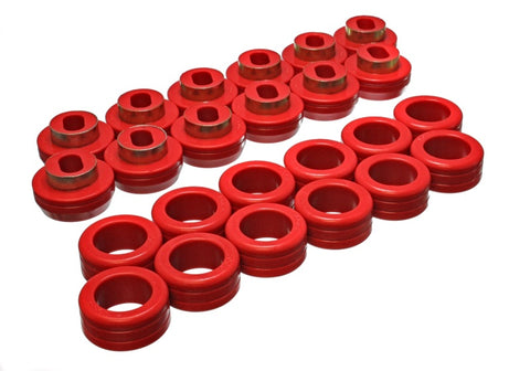 Energy Suspension Gm Body Mount Set - Red - 3.4132R