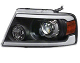 Raxiom 04-08 Ford F-150 Axial Series LED Projector Headlights- Blk Housing (Clear Lens) - T566365