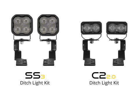 Diode Dynamics 19-25 Toyota RAV4 SS3 LED Ditch Light Kit - Sport White Combo - DD8809