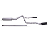 Gibson 19-22 GMC Sierra 1500 4.3-5.3L 3in/2.5in Cat-Back Dual Extreme Exhaust Stainless -Black Elite - 65690B