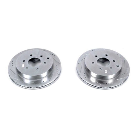 Power Stop 11-13 Infiniti QX56 Rear Evolution Drilled & Slotted Rotors - Pair - JBR1553XPR