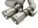 aFe MACHForce XP 3in 304 SS Axle-Back Dual Exhaust (NPP) w/ Polished Tips 16-17 Camro SS V8-6.2L - 49-34068-P