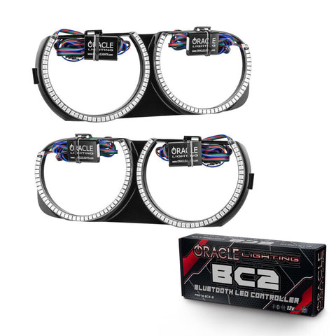 Oracle 15-21 Dodge Challenger Pre-Installed Halo Headlight Bezel - w/ BC1 Controller - 7739-335