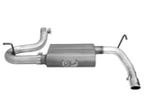 aFe Scorpion 2-1/2in Alum Steel Axle-Back Exhaust w/Polished Tip 07-18 Jeep Wrangler JK V6-3.6/3.8L - 49-08047-P
