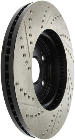 StopTech 95-00 Lexus LS 400 Left Front Slotted & Drilled Rotor - 127.44107L