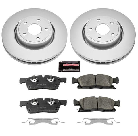 Power Stop 13-16 Dodge Durango Front Z17 Evolution Geomet Coated Brake Kit - CRK6536