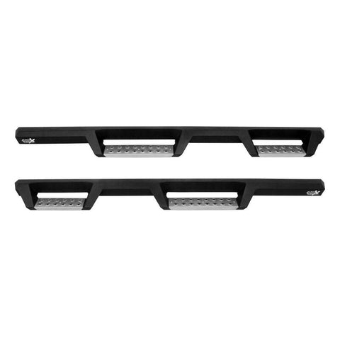 Westin 07-18 Jeep Wrangler JKU 4dr. HDX Stainless Drop Nerf Step Bars - Tex. Blk - 56-132952