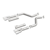 MagnaFlow Axle-Back, SS, 3in, Quad Split Rear 3.5 Tips 2015 Dodge Challenger incl SRT Hellcat - 19206