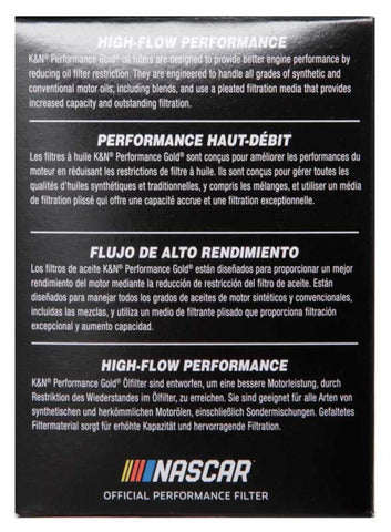 K&N Performance Oil Filter for 2010+ Mercedes Benz GLE350D 3.0L V6 DSL 2.75in OD x 3.625in H - HP-7028