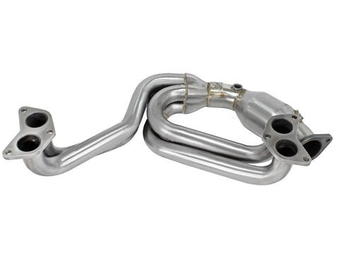 aFe 12-17 Toyota 86 / FRS / BRZ Twisted Steel 304 Stainless Steel Long Tube Header w/ Cat - 48-36005-1HC