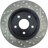 StopTech 12-15 Ford Focus w/ Rear Disc Brakes Rear Right Slotted & Drilled Rotor - 127.61099R