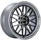 BBS LM 19x8.5 5x112 ET48 Diamond Black Center Diamond Cut Lip Wheel -82mm PFS/Clip Required - LM249DBPK