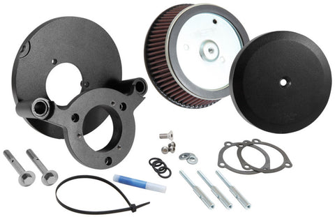 K&N 99+ Harley-Davidson Street Metal Intake System - Hammer Black - RK-3933B