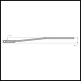 RockJock Antirock Forged Chromoly Sway Bar Arms (18in Long x 25 Spline .69in Offset) - RJ-282200-101